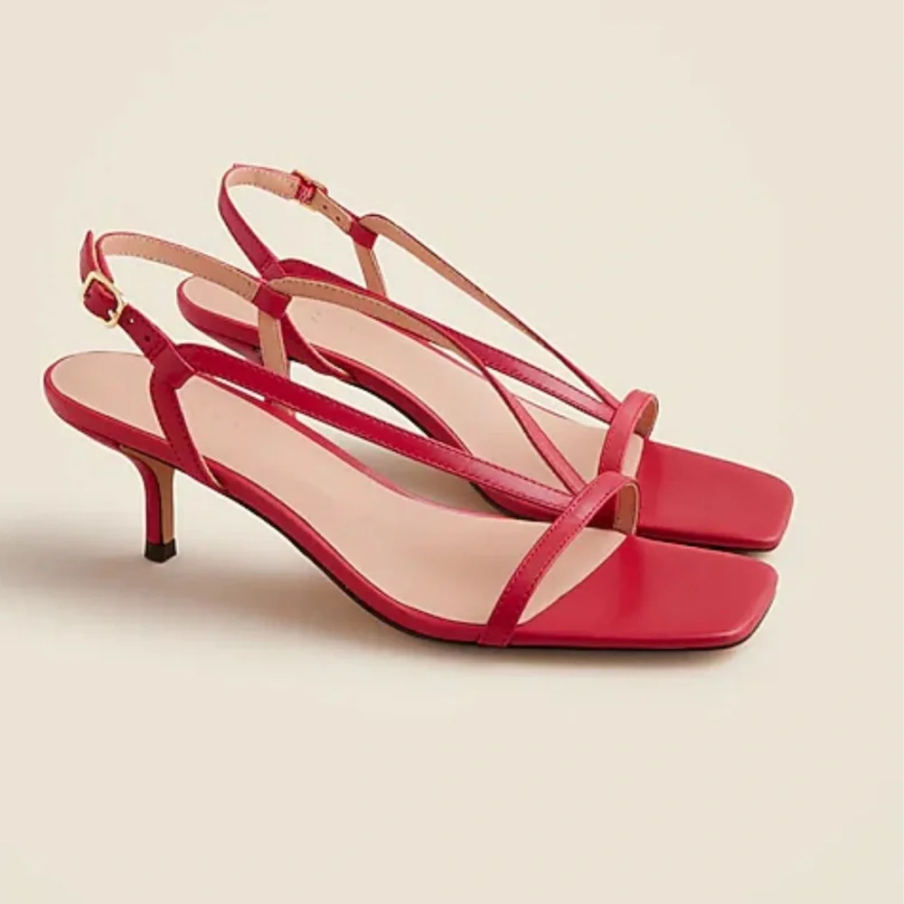 NIB J.Crew Krista sling back kitten heel 8 - Picture 1 of 9